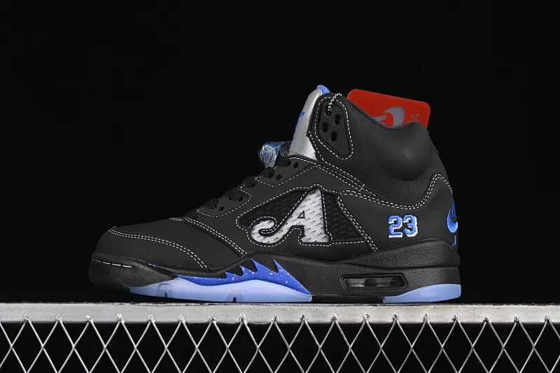 All categories Air Jordan Jordan series basketball shoes Air Jordan 5 L version Awake NY x Air Jordan 5 "Black Metallic" AJ5 Joe 5 joint model black and gray DV4982-004